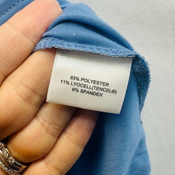 Peter Millar Seaside Dri Release Natural Touch Polo – Blue – Size Small - Picture 6 of 6